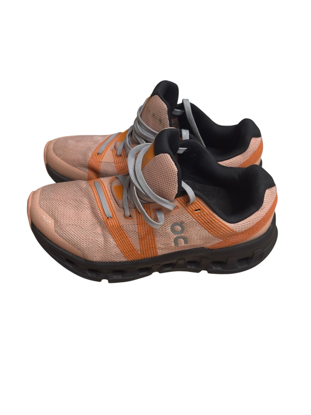 On Running Cloud go Women's Athletic Shoes Peach and Orange w/ Black Sole Size 6